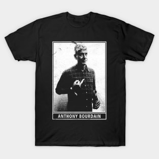 Anthony Bourdain Middle Finger // Vintage Distressed T-Shirt